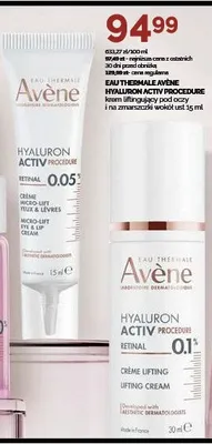 Krem liftingujący pod oczy i na zmarszczki wokół ust Eau Thermale Avène Hyaluron Activ Procedure promocja w Ziko Dermo