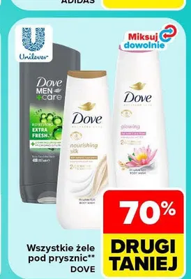 Żel pod prysznic Nourishing Silk Dove promocja w Carrefour Market
