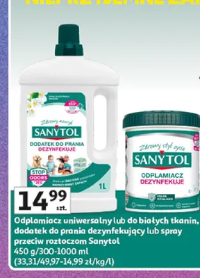 Odplamiacz uniwersalny Sanytol promocja w Auchan