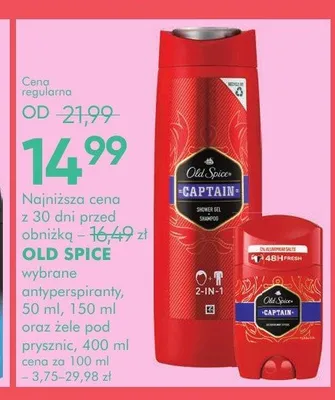 Dezodorant w sztyfcie Old Spice Captain promocja w Super-Pharm