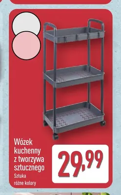 Wózek kuchenny z tworzywa sztucznego promocja w Aldi