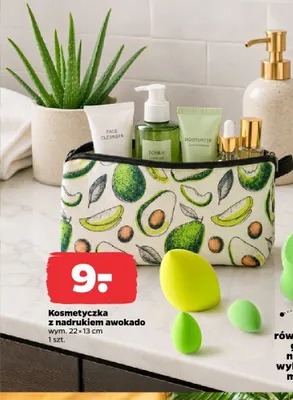 Kosmetyczka z nadrukiem awokado promocja w Netto
