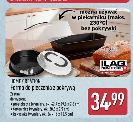 Forma do pieczenia keksówka z pokrywą Home Creation promocja w Aldi