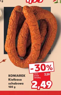 Kiełbasa schabowa Koniarek promocja w Kaufland