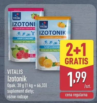 Izotonik różne rodzaje promocja w Aldi
