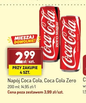 Napój gazowany Coca-Cola promocja w Avita