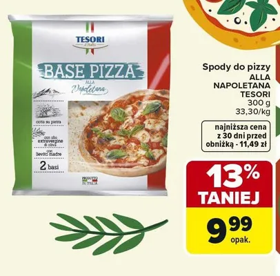 Spody do pizzy ALLA NAPOLETANA TESORI promocja w Carrefour Market