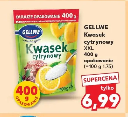 Kwasek cytrynowy XXL Gellwe promocja w Kaufland