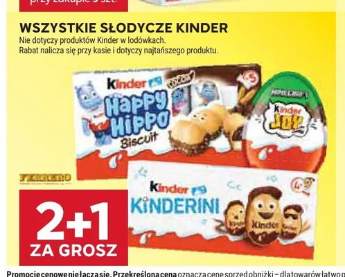 Słodycze Kinder promocja w Stokrotka