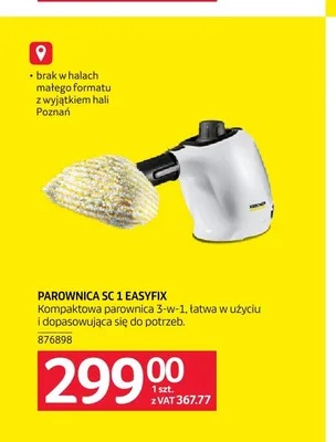 Parownica Kärcher Sc 1 EasyFix promocja w Selgros