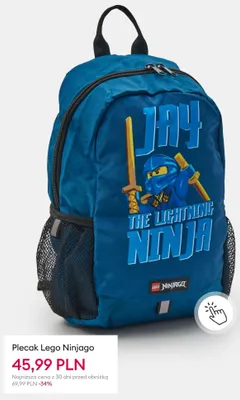 Plecak LEGO Ninjago promocja w Sinsay