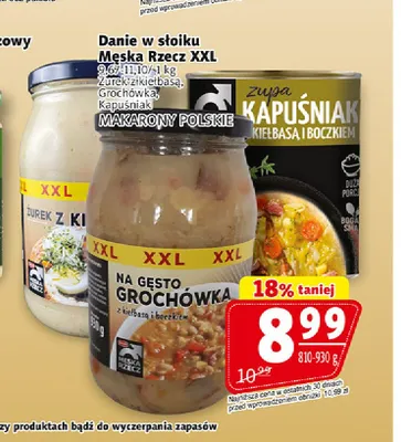 Danie w słoiku Męska Rzecz XXL Grochówka promocja w Prim Market