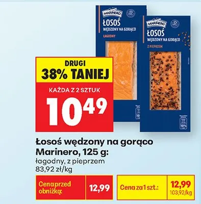 Łosoś wędzony na gorąco łagodny promocja w Biedronka