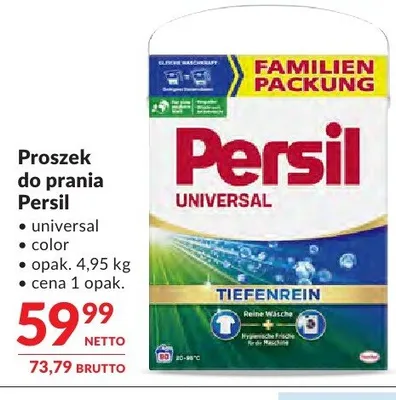 Proszek do prania Persil promocja w Makro