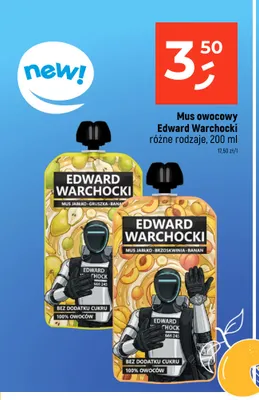 Mus owocowy Edward Warchocki jabłko brzoskwinia banan promocja w Dealz