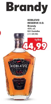 Brandy KOBLEVO RESERVE X.O. 40% alk. promocja w Kaufland