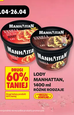 Lody  różne rodzaje promocja w Biedronka