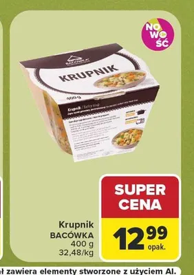 Krupnik Bacówka promocja w Carrefour Market