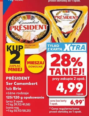Ser Camembert Président Naturalny promocja w Kaufland