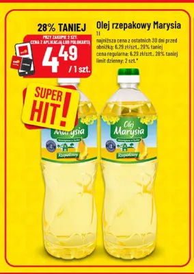 Olej rzepakowy Marysia promocja w POLOmarket