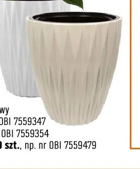 Doniczka Caro kolory: biały, antracytowy, migdałowy Ø 18cm promocja w OBI