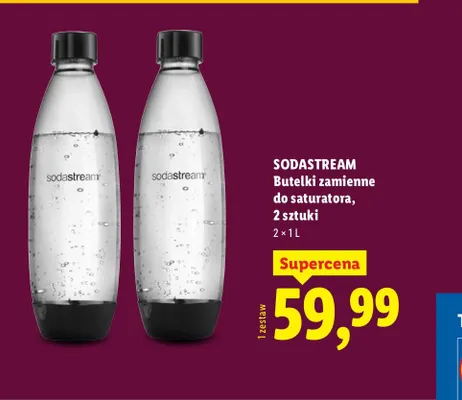 Butelki zamienne do saturatora promocja w Lidl