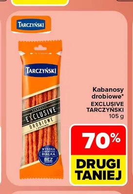 Kabanosy drobiowe Exclusive Tarczyński promocja w Carrefour