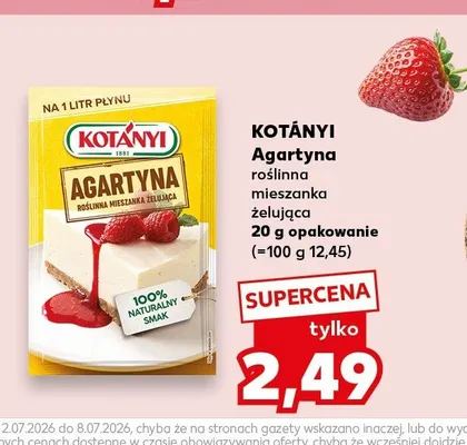 Agartyna roślinna mieszanka żelująca Kotányi promocja w Kaufland
