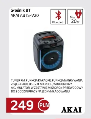 Głośnik Bt Akai ABTS-V20 promocja w kakto.pl