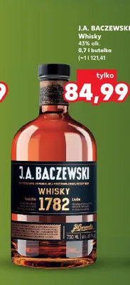 Whisky J.A. Baczewski promocja w Kaufland
