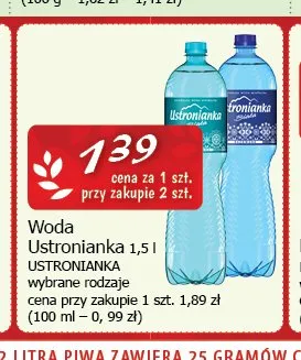 Woda Ustronianka promocja w CEZAR Delikatesy