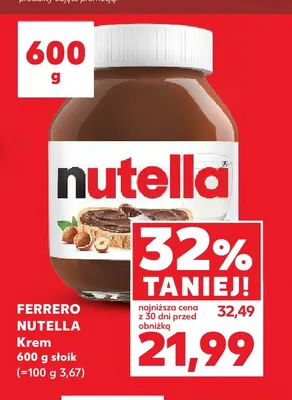 Krem Nutella Ferrero promocja w Kaufland