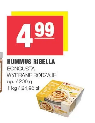 Hummus Ribella Bongusta naturalny promocja w SPAR