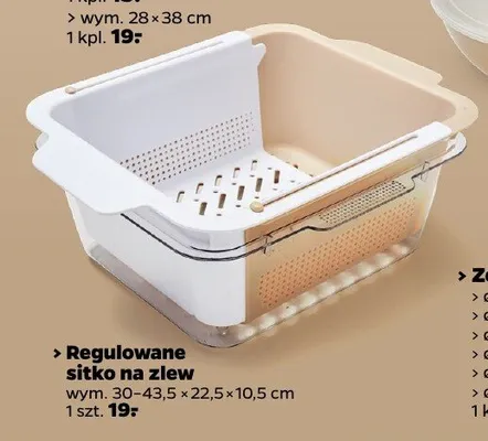 Regulowane sitko na zlew promocja w Netto
