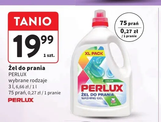 Żel do prania Perlux promocja w Intermarche