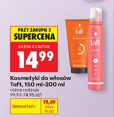Kosmetyki do włosów różne rodzaje promocja w Biedronka
