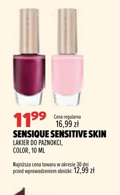 Lakier do paznokci Color Sensique Sensitive Skin promocja w Drogerie Natura