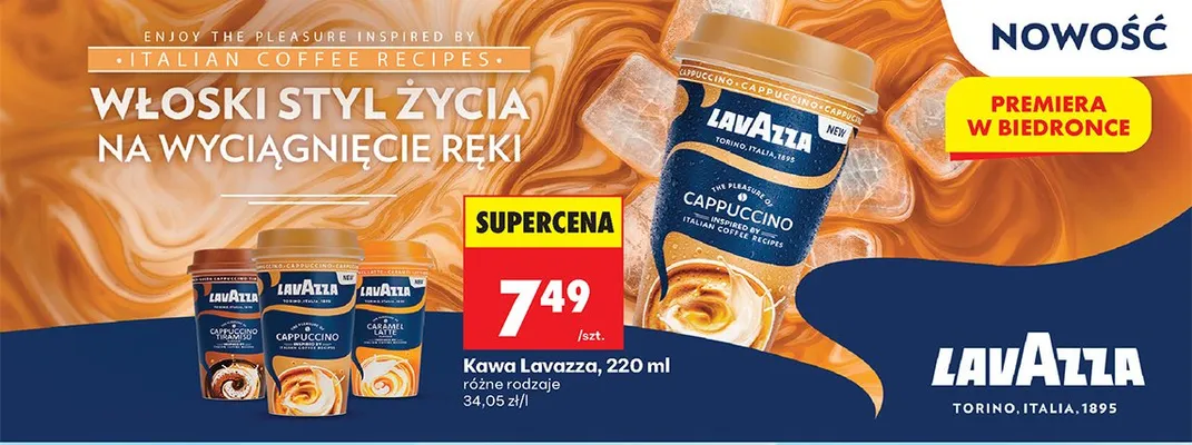 Kawa Lavazza Caramel Latte promocja w Biedronka