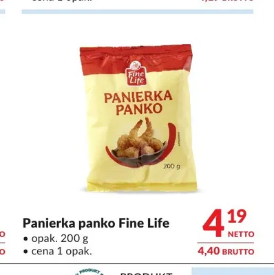 Panierka panko Fine Life promocja w Makro