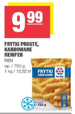 Frytki proste, karbowane promocja w SPAR