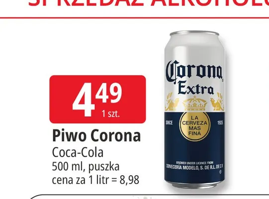 Piwo Corona Extra promocja w Leclerc