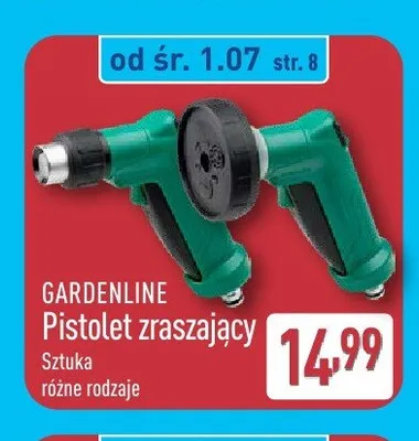 Pistolet zraszający Gardenline promocja w Aldi