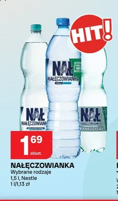Woda mineralna gazowana Nałęczowianka promocja w Chorten