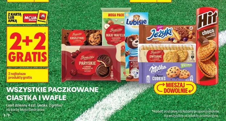 Ciastka owsiane Bonitki promocja w Biedronka