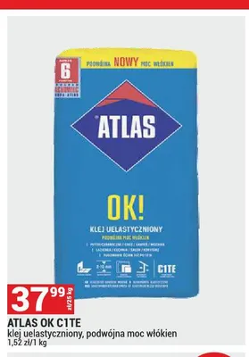 Klej uelastyczniony Atlas OK! C1TE promocja w Merkury Market
