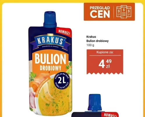 Bulion drobiowy Krakus promocja w Dino
