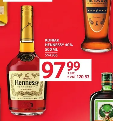 Koniak Hennessy 40% promocja w Selgros
