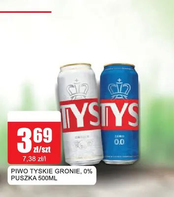 Piwo Tyskie Gronie promocja w Bingo