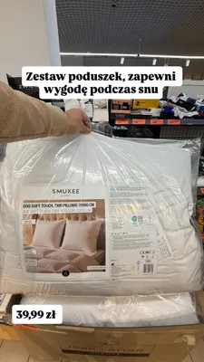 Zestaw poduszek Duo Soft Touch 70x80 cm Smukee promocja w Biedronka