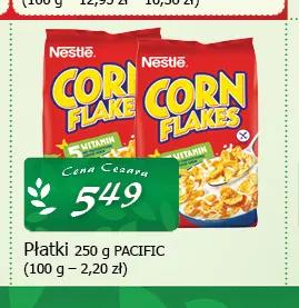 Płatki Corn Flakes Nestlé Pacific promocja w CEZAR Delikatesy